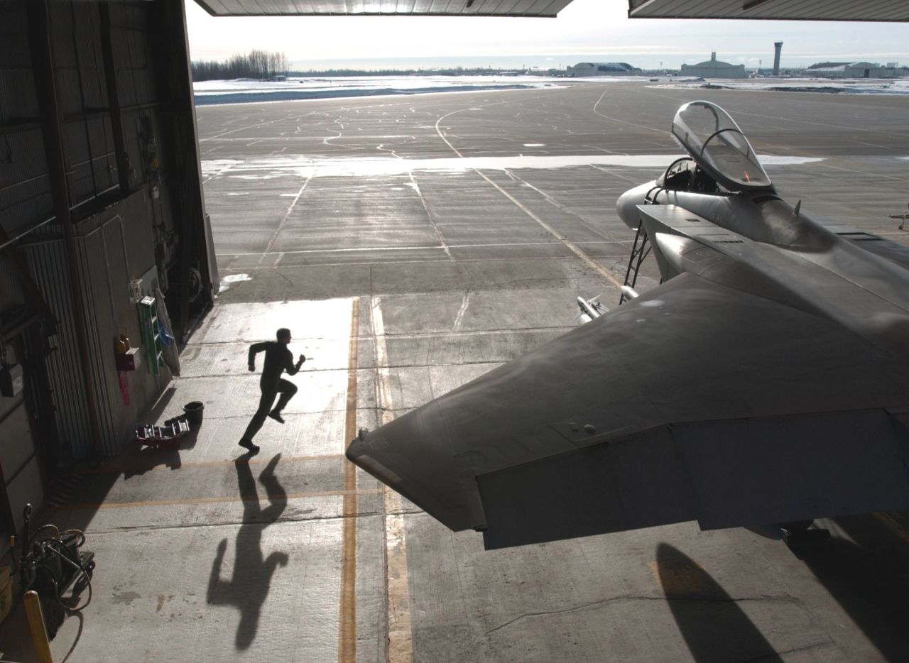 itstactical:  An F-15 Eagle pilot participating in the ongoing Operation Noble Eagle