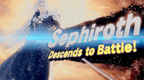 onewinged-sephiroth:SEPHIROTH IN SUPER SMASH BROS ULTIMATE