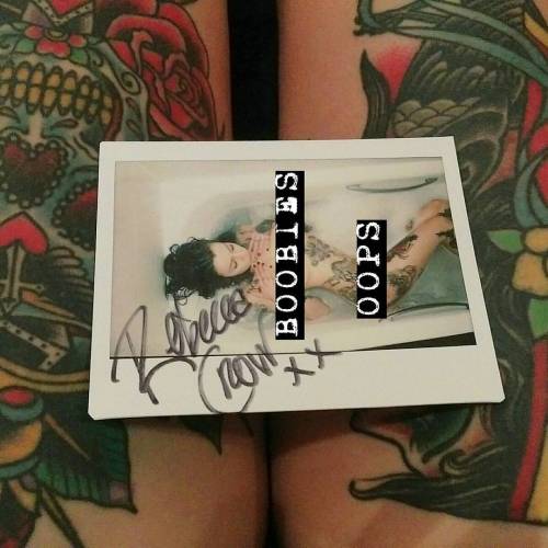 SIGNED POLAROID FOR SALE SIGNED by me and totally unique. See the uncensored photo on TWITTER @katsa