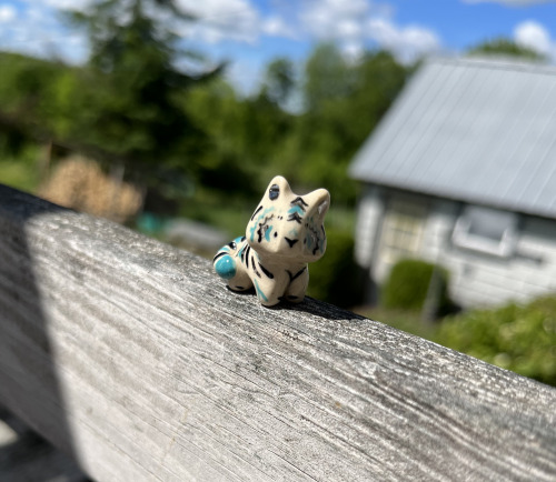 Little turquoise tiger friend bids you a good evening Etsy update info below and in bio!Next Etsy up