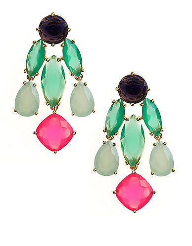 These Statement Chandelier Cluster Earrings from Lord & Taylor are elegant, classy and flamboyan