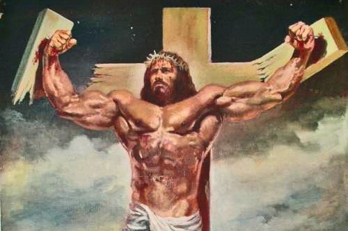 kevinfrane:  salparadisewasright:  lord-kitschener:  crucifixes with super buff-looking Jesuses are always odd to me, like damn did Jesus die for our gainz as well?    CrossFit