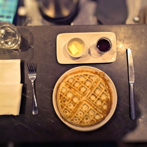 After work treats: Siphon and Waffles #jobperks #bluebottle #siphon