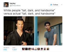 freshest-tittymilk:  karnythia:  papi-chulo-bucky: becaamm:   kingragnaroklothbrok:   moonisneveralone:  honestlyyoungpersona: In case you don’t know how real “tall, dark and handsome” guy looks  As a black person please don’t use this for white