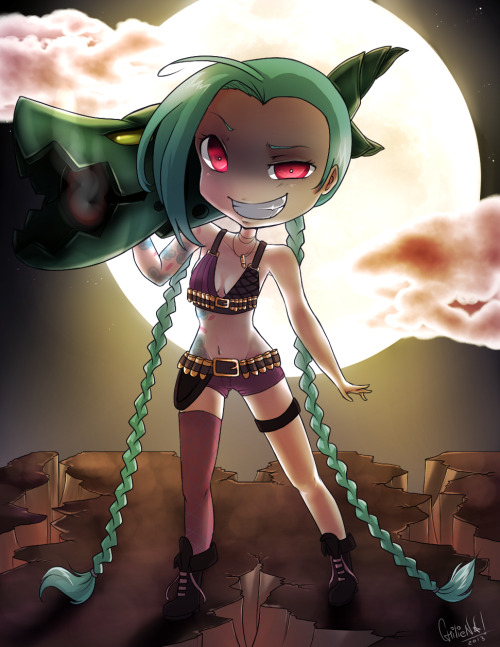 weagueofwegends:  Chibi Jinx - League of Legends by ChilienN