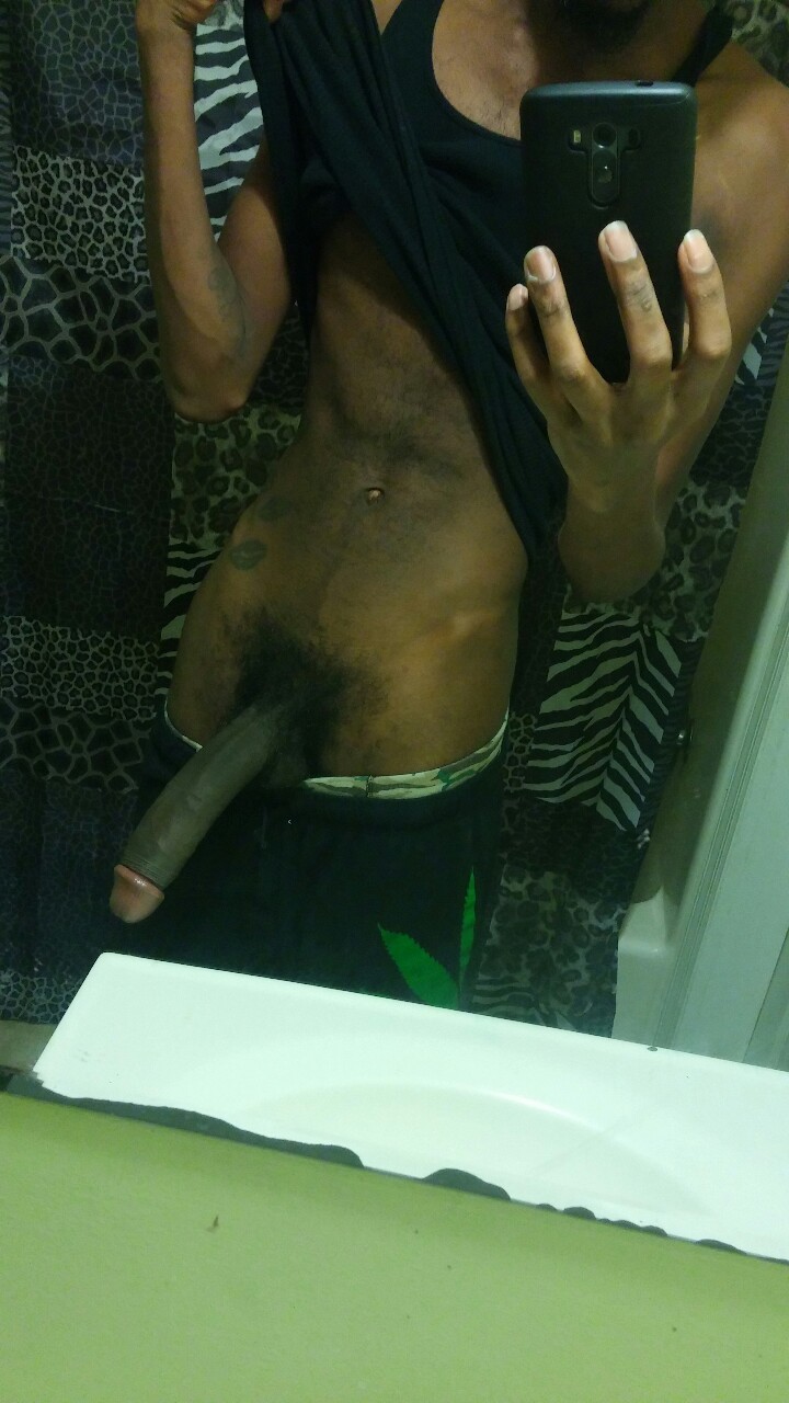 Big Black Dick, Ass, Sag, and Abs