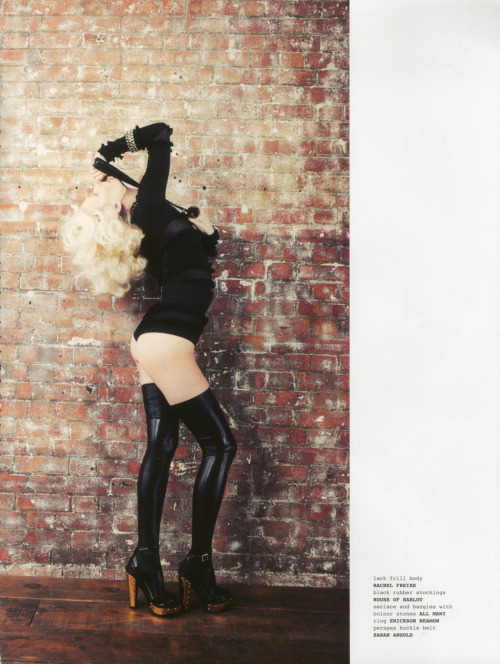 2011: Portia Freeman for 1883 Magazine by Diana Gomez Black latexs stockings: HOUSE OF HARLOTS