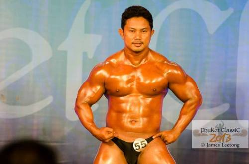 mukimukithai: Medium bear Thai Navy muscle - Beer Nakarin Yooyong