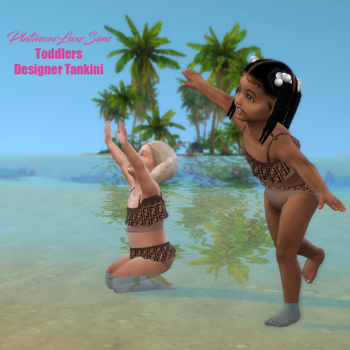 Toddlers Designer Tankini• 8 Swatches - *Island Living needed*.DOWNLOADPatreon early access // 