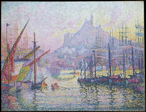 met-european-paintings:Notre-Dame-de-la-Garde (La Bonne-Mère), Marseilles by Paul Signac, European P