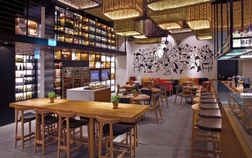 New Contract Project: Salero Tapas & Bodega at the Kempinski Hotel Mall of The Emirates, Dubai designed by Sandra Tarruella, includes Deer Chair and Deer Armchair by Autoban. More images and info http://ow.ly/uWBfB