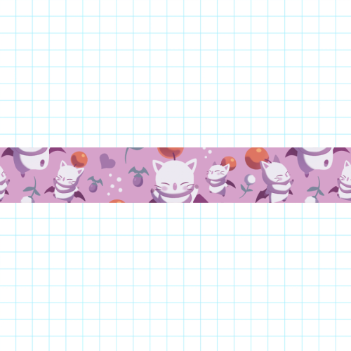 FFXIV Moogle washi tape is now up for sale on my store!SHOP HERE: sierrasketches.etsy.com 
