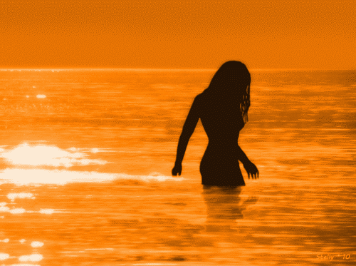 gleitzeit:neon sunset gif