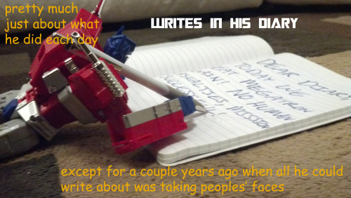 transformrollout94:  What Optimus Prime does on his days off 