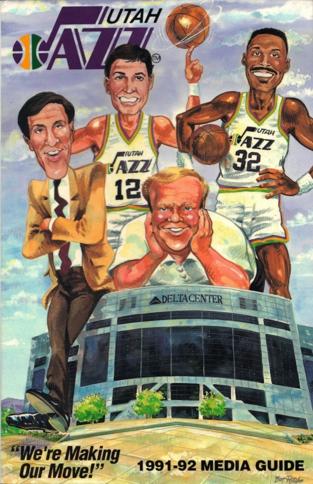 5 Great Illustrated NBA Media Covers of the 90s.