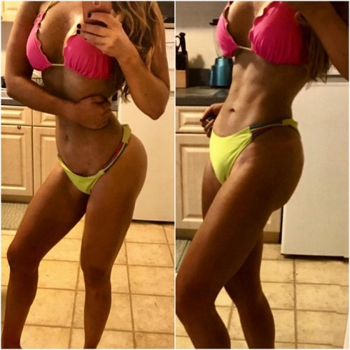 #progresspic #Glutes &amp; #Abs Per my coach, we switched up my #training since my body wasn&rsquo;