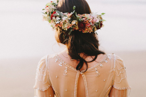 guiltied: Floral Bridal Crown by Sara K Byrne on Flickr.