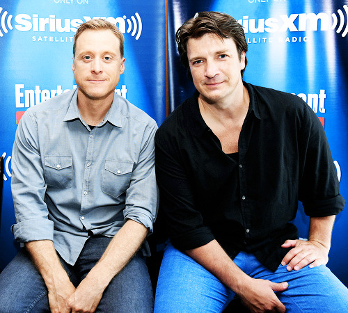 nathanfilliondaily:  Alan Tudyk and Nathan Fillion attend SiriusXM’s Entertainment