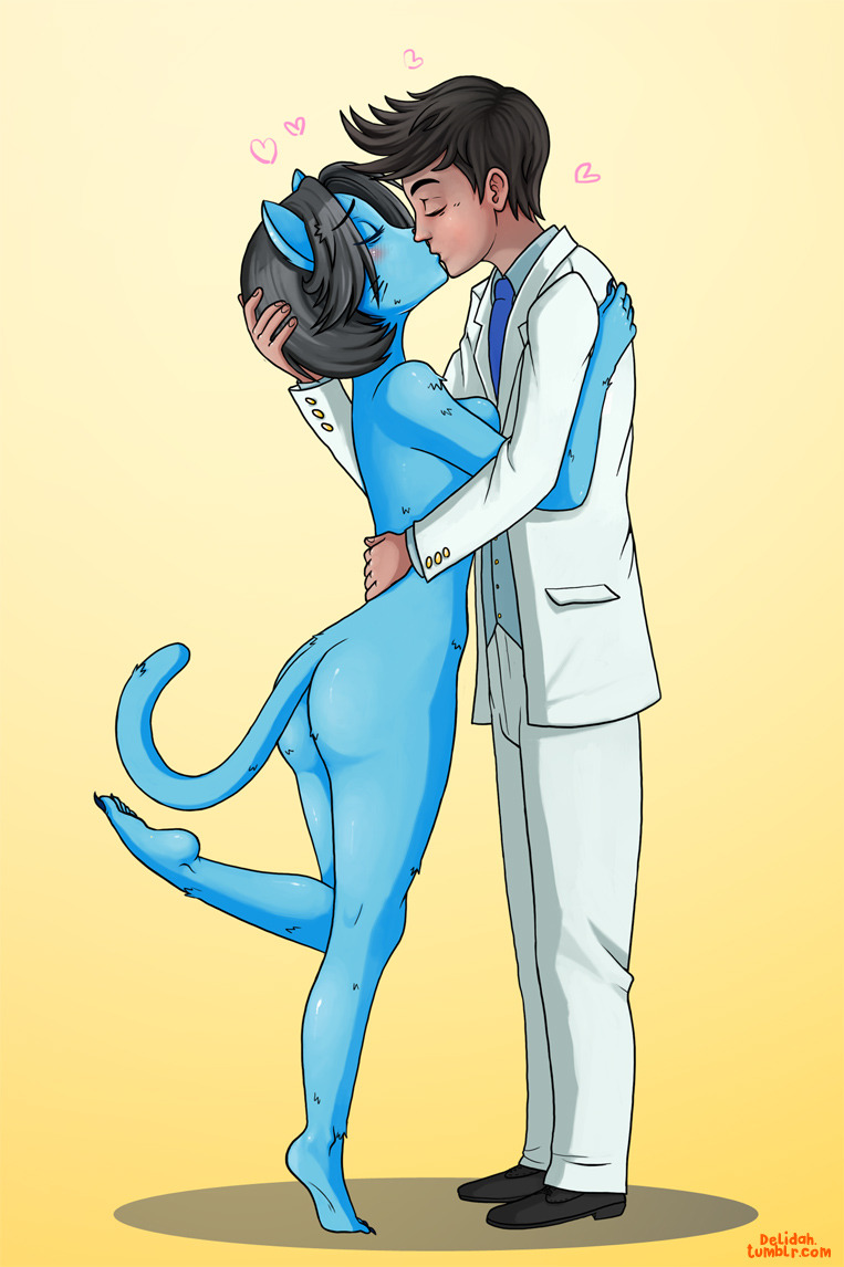 COMMISSION: Wedding Picture.The female figure is based on Nicole Watterson from