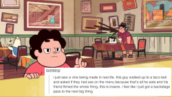 beckyhop:  I did the tumblr text post meme thing with Steven Universe screencaps am I cool yet