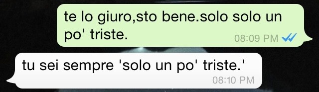 icantrustnoone:  unpiccoloangelosenzaali:  pensavocheglisareibastata:  ah  Oh.  uhm
