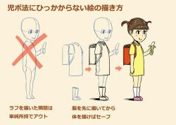 hikol:  Twitter / daromeon: 児ポ法にひっかからない絵の描き方