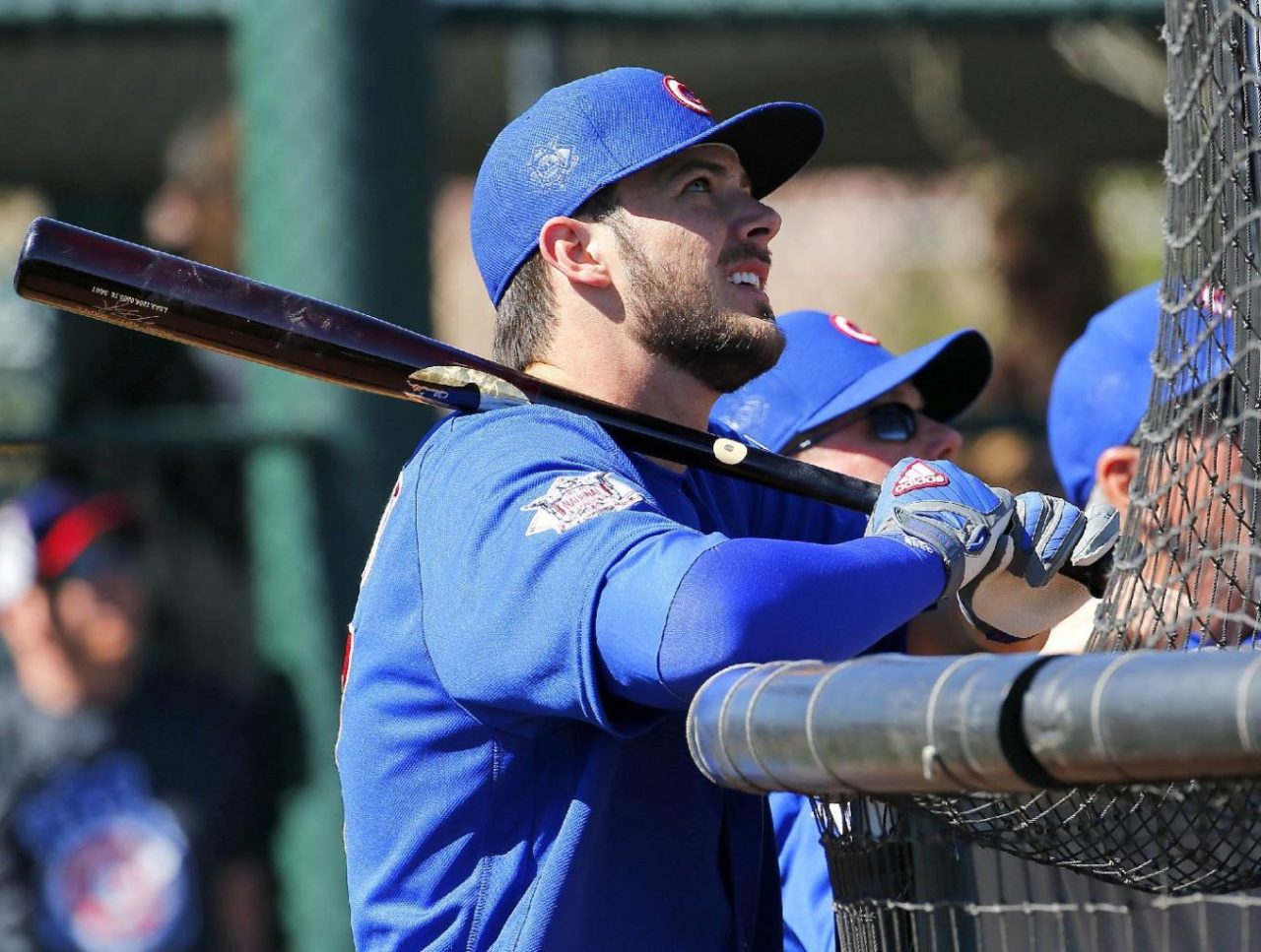 gfbaseball:  Anthony Rizzo and Kris Bryant during spring training - February 24,