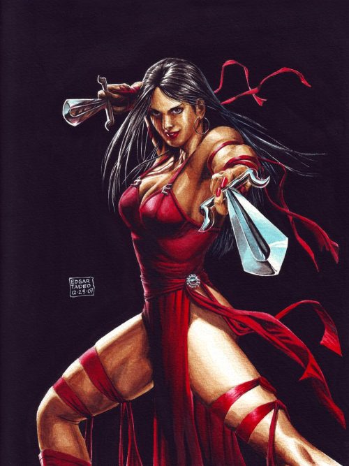 unitedheroines:  13/15 Marvel Comics Super Heroines: Elektra Follow Us: http://unitedheroines.tumblr.com/