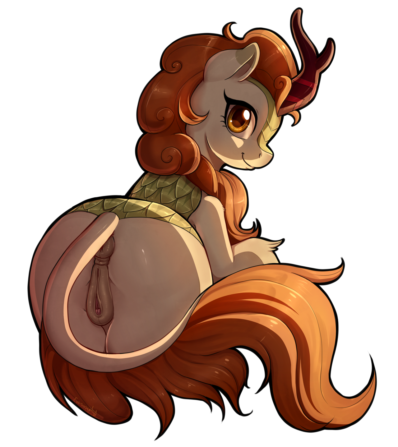 nsfw-evo:experimental Autumn blaze doodle :&gt;