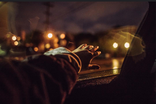 danger: For lonely people rain is a chance to be touched  by  André Josselin 