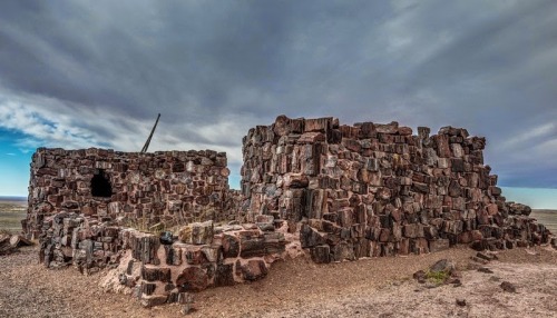 Photo Credit: Fred MooreAgate House made of blocks of petrified wood in the Petrified Forest Nationa
