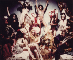 ohthentic:  transvestyann:  The Cockettes were a psychedelic theater troupe founded by Hibiscus (George Harris) in the fall of 1969. The troupe was formed out of a group of hippies, men and women, that were living together communally in Haight-Ashbury.