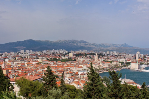 Walking around the ancient city of Split, Croatia.