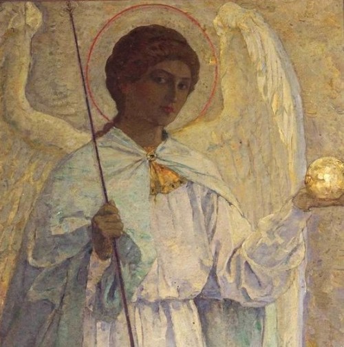 Mikhail Vasilevich Nesterov, Archangel Michael (detail)