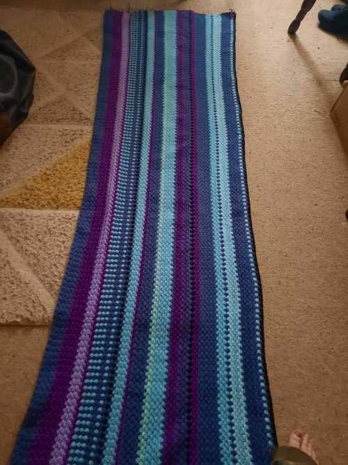 Update On My Temperature Blanket. It's Getting Pretty Big.