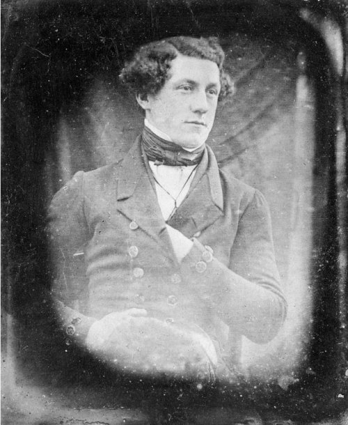 mydaguerreotypeboyfriend: From the submitter maidith Daguerreotype of Charles Des Voeux, taken in 18