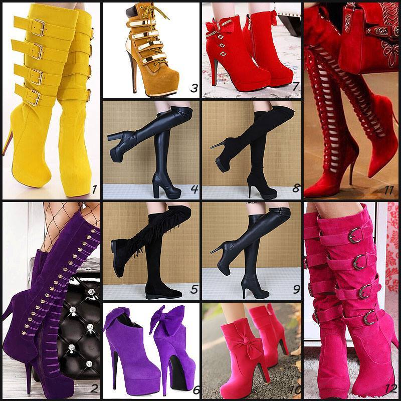 ideservenewshoesblog:  New Vogue Sumptuous Girl Wearing Knee Top Stiletto Boots -