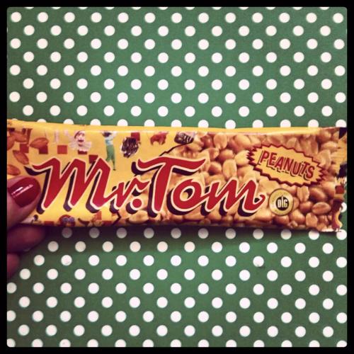 Spent the day thinking about my new friend, Mr. Tom peanut bar.