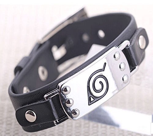 cosplaynerdalert:  Anime Naruto Leaf Village Badge Alloy Unisex Bracelet - Cosplay Wristband Ū.89 VIA 