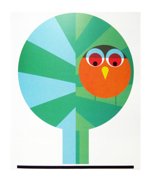 Paul Ibou, Owl motif for a direct mail, Intermills paper company, 1967. Greeting cards, 1965. Belgiu