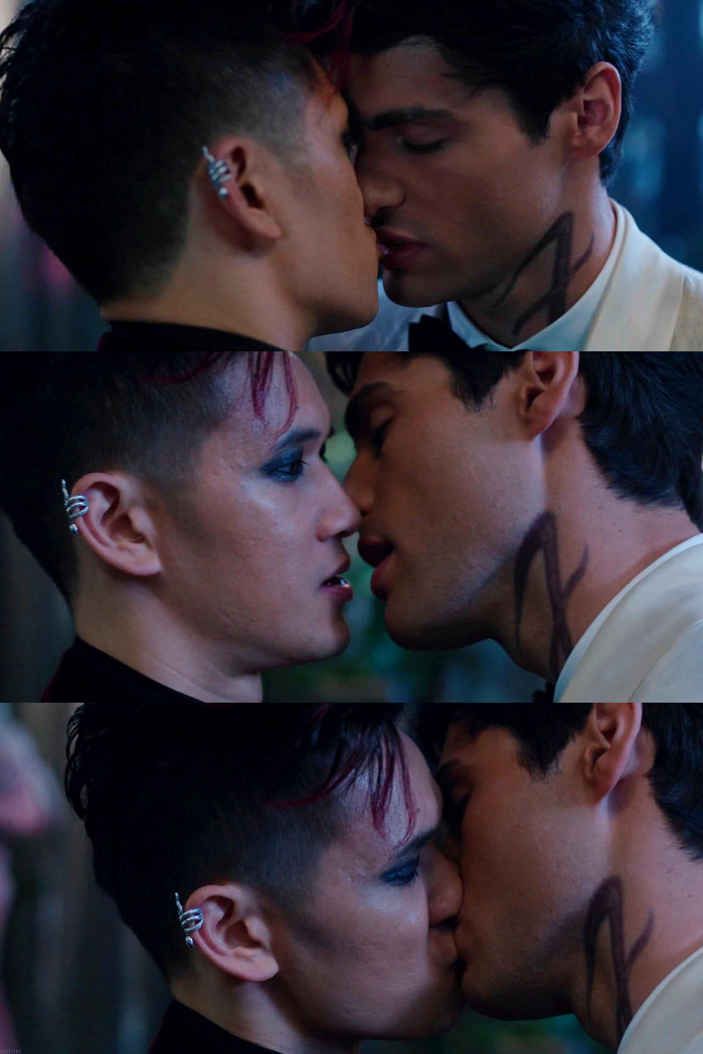 Magnus and Camille kiss scene fullMalec (shadowhunters 1x13) 