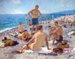 bloghqualls:  Sergey Pichugin  ‘At The Sea’, 1939