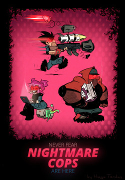 Nightmare Cops Fan ArtNever fear, Nightmare Cops are here!I&rsquo;m not a big gamer, but this is the game I&rsquo;m excited about. Great concept of cops fighting nightmares packed with cool art and animation.It’s made by @newgrounds folks and you can