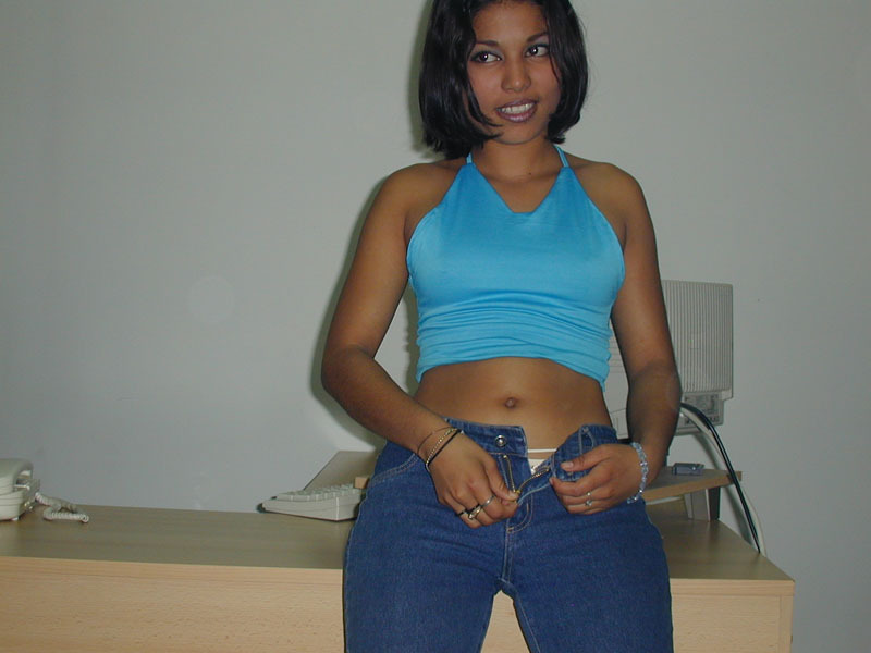 fuckingsexyindians:  Sexy Indian shows her tits and rubs her smooth pussy http://fuckingsexyindians.tumblr.com