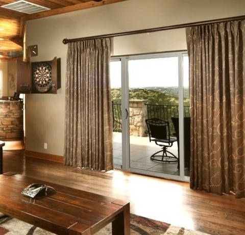Family Room - Traditional Family RoomLarge Elegant Enclosed Medium Tone Wood Floor Game Room Photo With