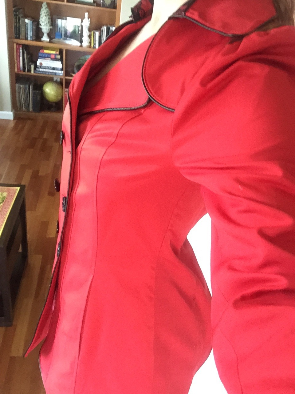 orgasmicsince94:  Red pea coat