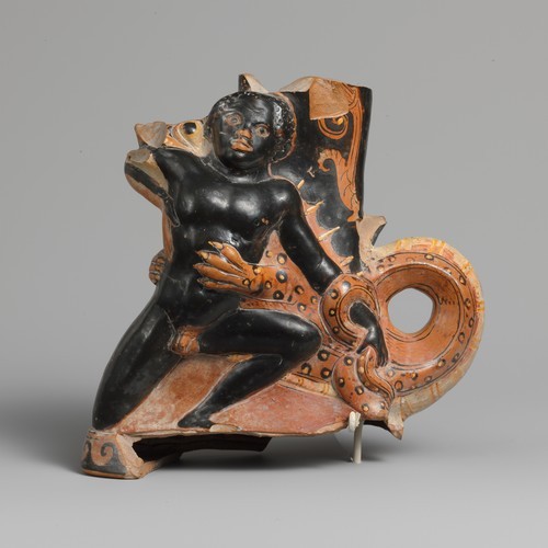 met-greekroman-art:Terracotta rhyton (vase for libations or drinking), Metropolitan Museum of Art: G