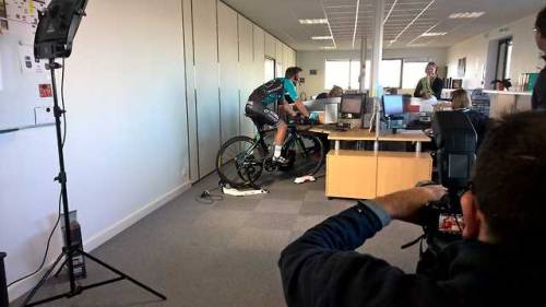 inrng: Bryan Coquard visits his team sponsors for some media work via twitter.com/VitalConce