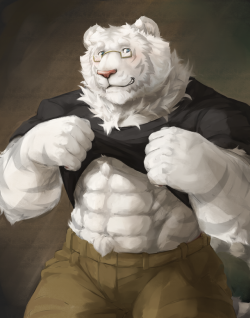 Ralphthefeline:someone Said They Wanted To See Buff Tiger Ralph Blushing.   Not Sure