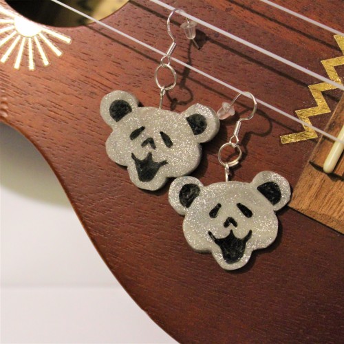 tailspin: Grateful Dead Inspired Dancing Bear earrings available at etsy.com/shop/TerrapinPerspectiv